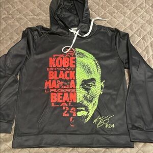 Men's KOBE Black and Green Graphic Hoodie (Grinches) Sz M